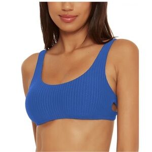 Becca Swimwear Line In The Sand Harley Over The Shoulder Scoop Bikini Top